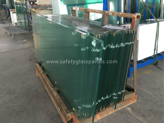 Horizontal Flat  Tempered Safety Glass Furniture Decorative Glass Panels