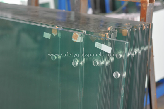 Shattered Thermally Tempered Glass Window Film Annealed Glass , High Strength