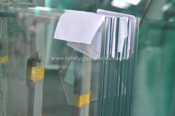 Coated Pvb Resin Tempered Safety Glass Impact Resistance , Heat Strengthened Glass