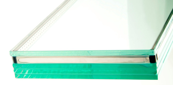 Purple 10mm Green House Laminated Glass Uv Protection , Sound Insulated