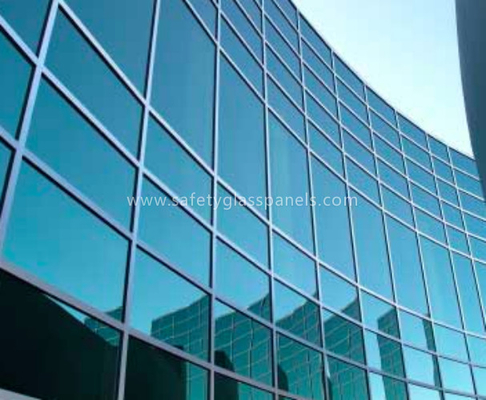 Green Curved Laminated Safety Glass Balustrade With CE / CSI / ASTM / BS