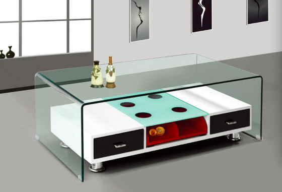 Horizontal Flat  Tempered Safety Glass Furniture Decorative Glass Panels