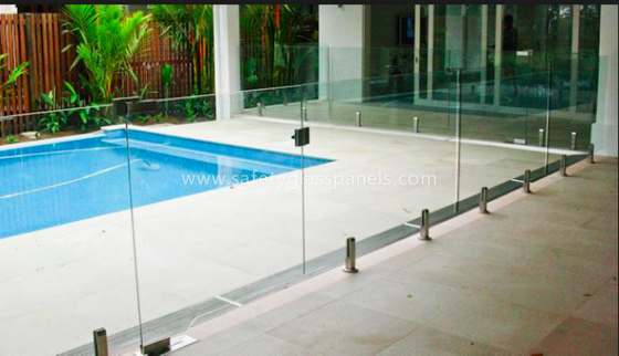 Children Proof 10mm 12mm Swimming Pool Glass Fence Around Pool Safe Fencing