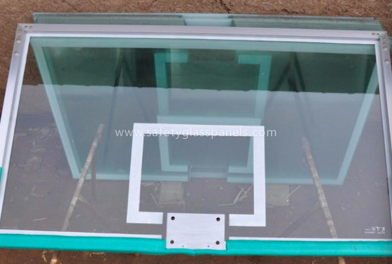 Super Toughened Safety Glass Basketball Backboard Wall Mount For Buildings