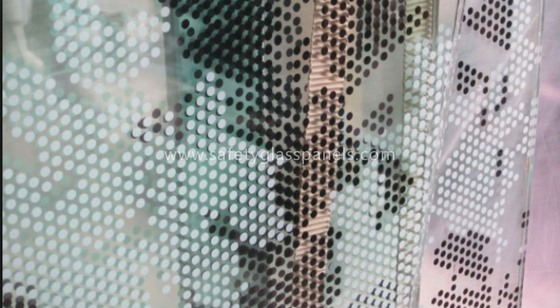 8mm Curve Printed Tempered Glass Fountains And Doors , Double Sided Printing