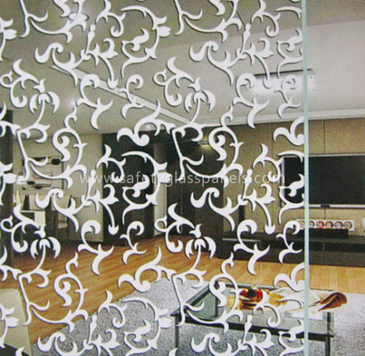 Colorful Golden Bronze Silkscreen Printed Glass Curtain Wall And Furniture Glass 6mm