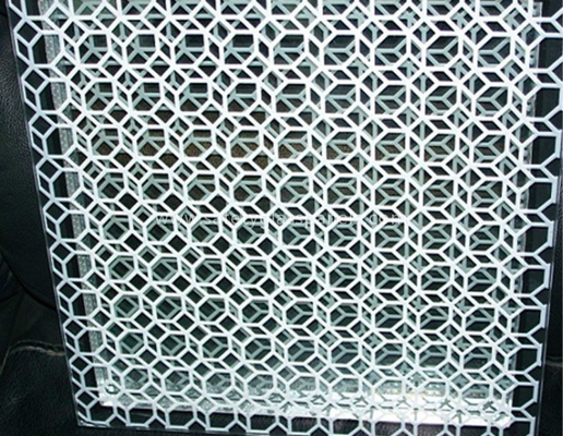 High Intensity Screen Printing Glazed Glass Shower Doors , Heat Resitant Bent Glass