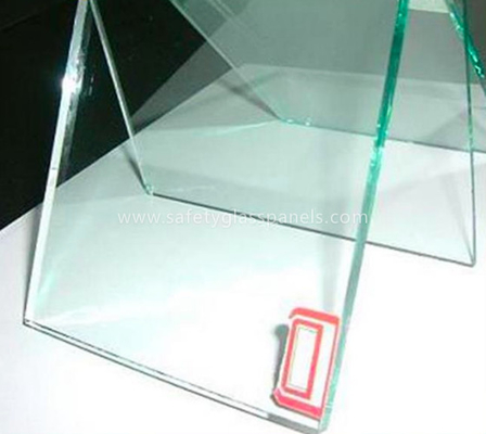 Patterned Flat Clear Float Glass 12mm For Shop Fronts / Folding Screens