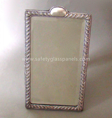 Oval Wall 2mm 4mm Aluminium Glass Mirror Grey For Living Room And Building