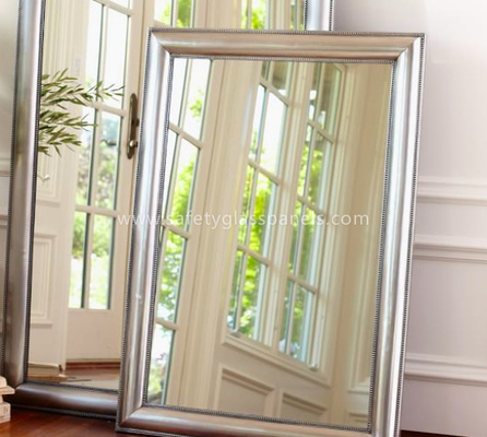 Aluminum 8mm Colored Silver Backed Mirror Glass Decoration and Furniture