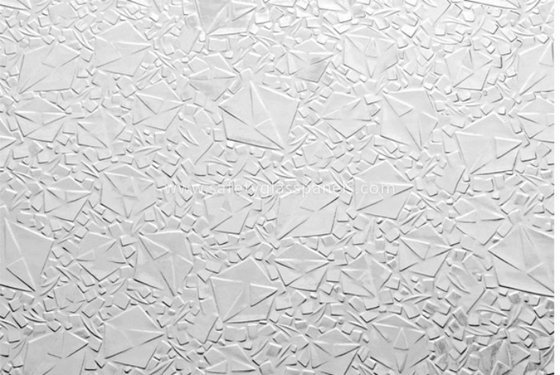 Clear Glue Aqualite Figured Glass Picture Frames 3mm - 8mm with CE , Scratch Proof