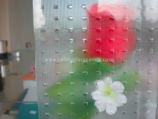 Flora Oval Patterned Louver Glass 10mm 12mm for Furniture / Show Shelves