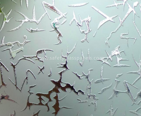 Low-e Insulated Acid Etched Tempered Glass Windows And Doors With CE