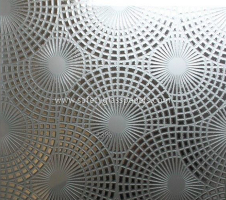Personalized Diamond Acid Etching Glass At Home , Rain Patterned Glass Decoration