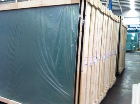 2mm-19mm Clear Float Glass with smooth surface , clear laminated glass