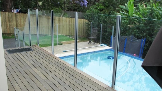 Flat  Frameless Common Float Laminated glass Outdoor Swimming Pool Glass Fencing 3000x5000mm