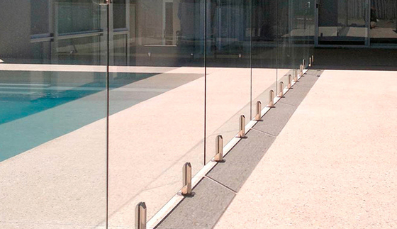 Ocean Blue Annealed Glass Pool Fencing Building  ,  Home decoration glass