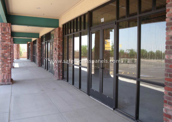 Doors Coated Tempered Safety Glass Decorative Curved Toughened Glass