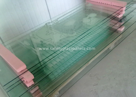 Fire Proof Safety Laminated Glass Curtain Wall / Stairs Safety Glass Panels