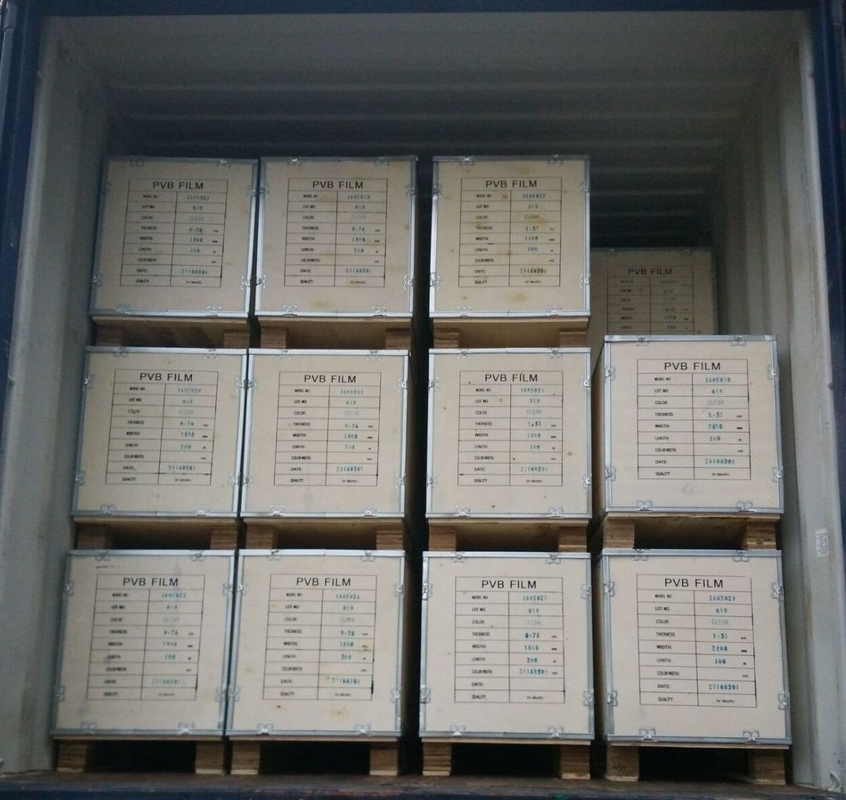 0.38mm Clear PVB film / Laminated glass film for Architecture , Automobile  500mm--3000mm