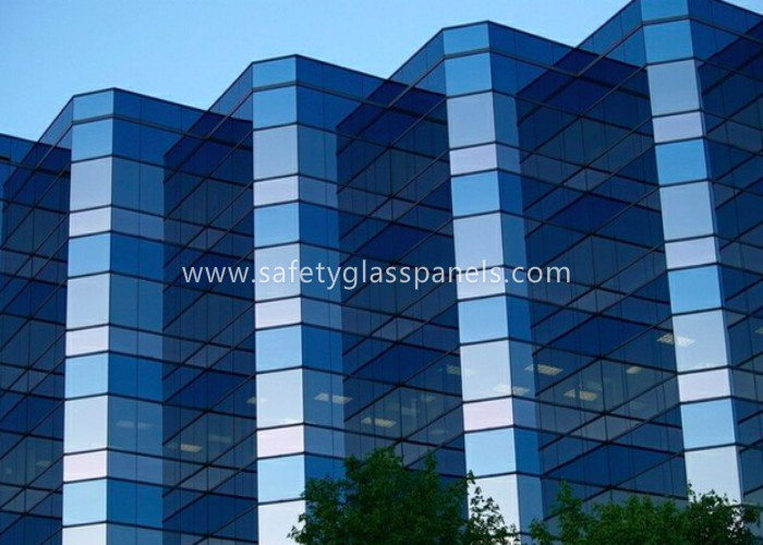 12.38mm Low E Laminated Safety Glass for Curtain Wall , Door and Windows